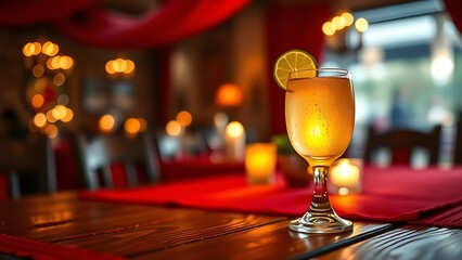 A traditional red-and-white rosette pinned on linen, glowing under golden sunlight during Peru's Independence Day celebration.