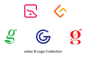 Modern Letter G Logo Collection:  Clean, Minimalist Designs for Branding.