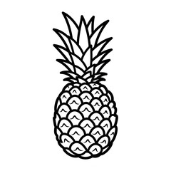 pineapple vector illustration