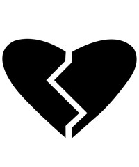 Heart clip art design on plain white transparent isolated background for card, shirt, hoodie, sweatshirt, apparel, tag, mug, icon, poster or badge