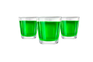 glass of green beer