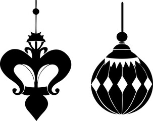 Decorative Hanging Ornaments Vector