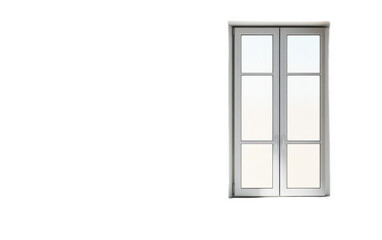 White modern window on transparent background, png