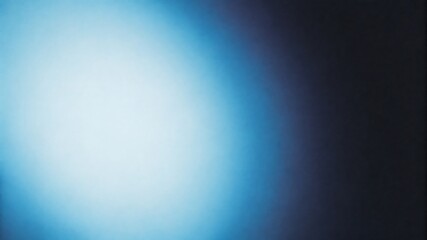 Bright blue light gradient with grainy texture background