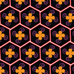 flower pattern for textiles, floral textile design,
