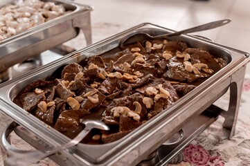 Beef fillet with Madeira sauce and mushrooms