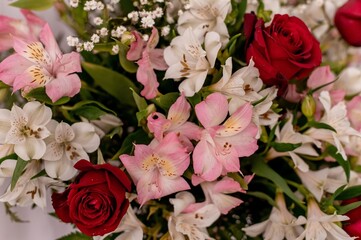 Flower arrangement texture background
