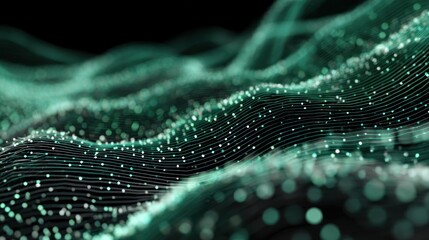 Teal abstract digital design background