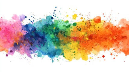 Fototapeta premium Colorful watercolor splashes background