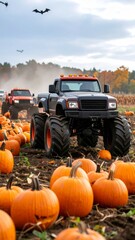 Monster Truck Pumpkin Patch Halloween