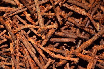 lots of rusty nails.