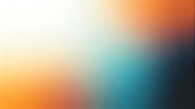 Teal orange and black abstract gradient background