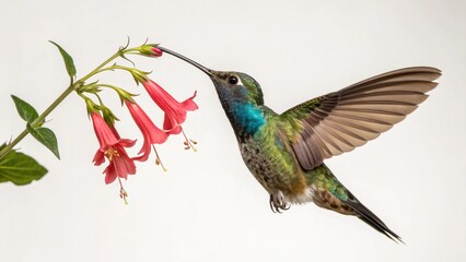 Fototapeta premium Hummingbird on studio background