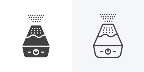 Humidifier pack. vector glyph flat icons