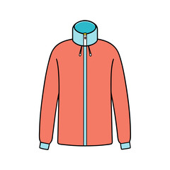 warm fleece lined sweater vector