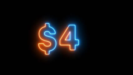 4 -dollar illustration number.
