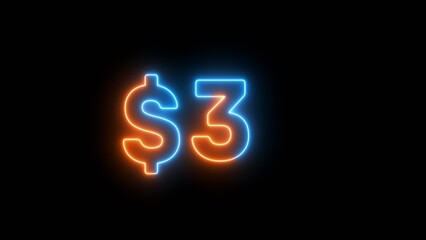 3 -dollar illustration number.