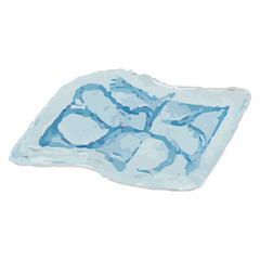 Fototapeta premium Folded Camp Map: Outdoor Navigation Guide Art