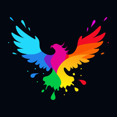 vector illustration of an eagle