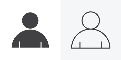 Individual icon. Line Art And Clip art Style Design