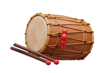 Isolated Traditional Drum