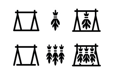 Herb Drying Icons