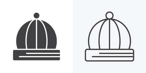 Baby hat icon. Line Art And Clip art Style Design