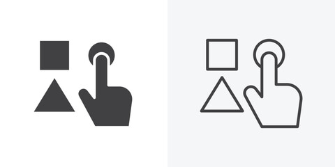 Obraz premium Variety icon. Line Art And Clip art Style Design