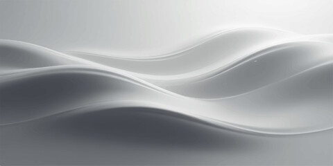 Soft flowing blue and gray silk waves create a smooth abstract texture for a modern and light background design