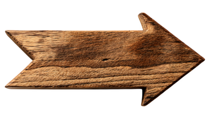 Wooden directional step arrow pointing up on white background