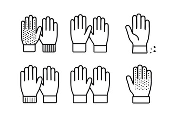 Obraz premium Garden Glove Icons