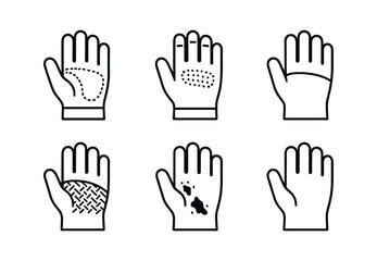 Obraz premium Garden Glove Icons