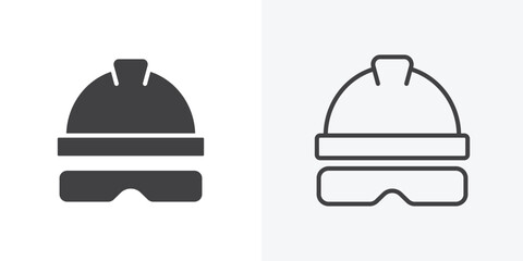 Broccoli icon. Line Art And Clip art Style Design