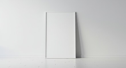 3D illustration of an open door in a white wall with a blank sign, a blank open book, and an empty box display
