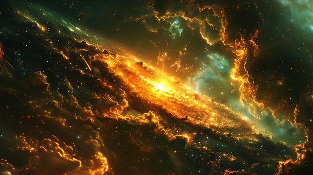 Vibrant cosmic explosion reveals stunning galaxy formation in deep space