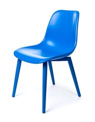 Blue plastic chair