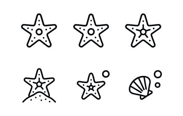 Obraz premium Coral Reef Icons