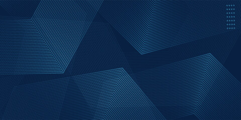 Obraz premium Dark blue background. Modern line stripes curve abstract presentation background. eps 10