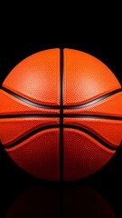 Close-up of an orange basketball (1)