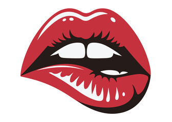 sexy lips kiss woman logo silhouette, lips dripping logo silhouette vector illustration, sexy mouth logo silhouette, lipstick kiss, woman sexy lips kiss logo vector silhouette on white background 