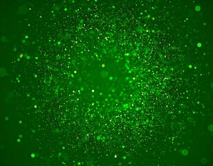 Green glitter bokeh explosion