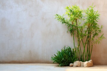 Bamboo wall banner