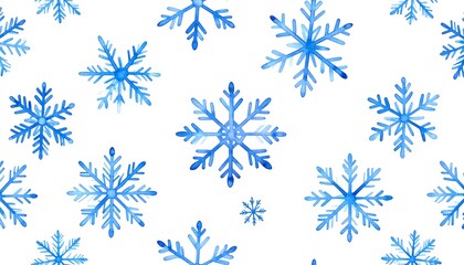 Blue snowflake pattern