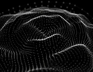 Abstract digital wave pattern