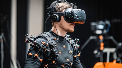 Behind the scenes: capturing realistic movements in virtual reality.