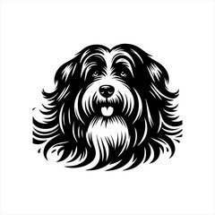 Dog face illustration