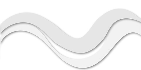A minimalist abstract background featuring flowing, wavelike layers of white shapes with subtle drop shadows, creating a serene and smooth, almost paper-cut effect.