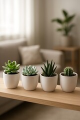 Fototapeta premium Minimalist Ceramic Plant Pots