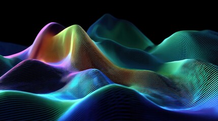 Fototapeta premium Abstract colorful wave pattern design