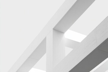 Fototapeta premium Bright architectural lines create modern aesthetic, emphasizing